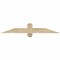 Ekena Millwork Eugene Rough Sawn Timber Gable Bracket, Douglas Fir, 48"W x 8"H x 4"D x 4"F, 4/12 Pitch GBW048X08X0404EUG00RDF - alternate 1